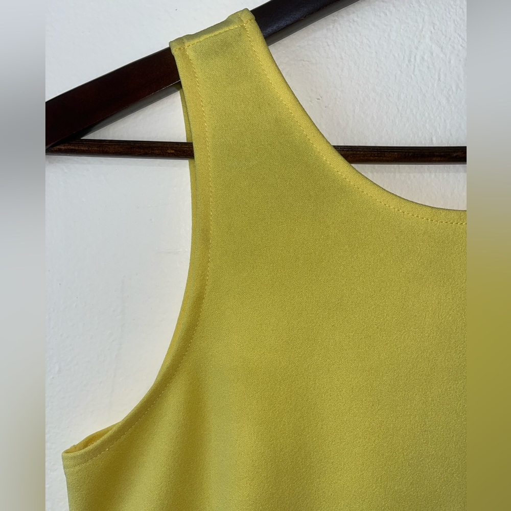 Mango yellow back vent dress size XS (feels like an S) - Picture 10 of 12